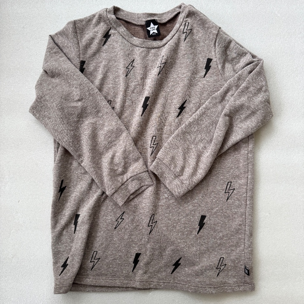 Pixie Lane Long Sleeve Lightning Crewneck